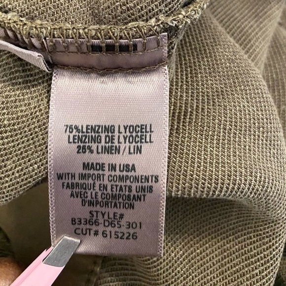 Bella Dahl Olive Army Green Utility/Cargo Pants - Picture 7 of 9